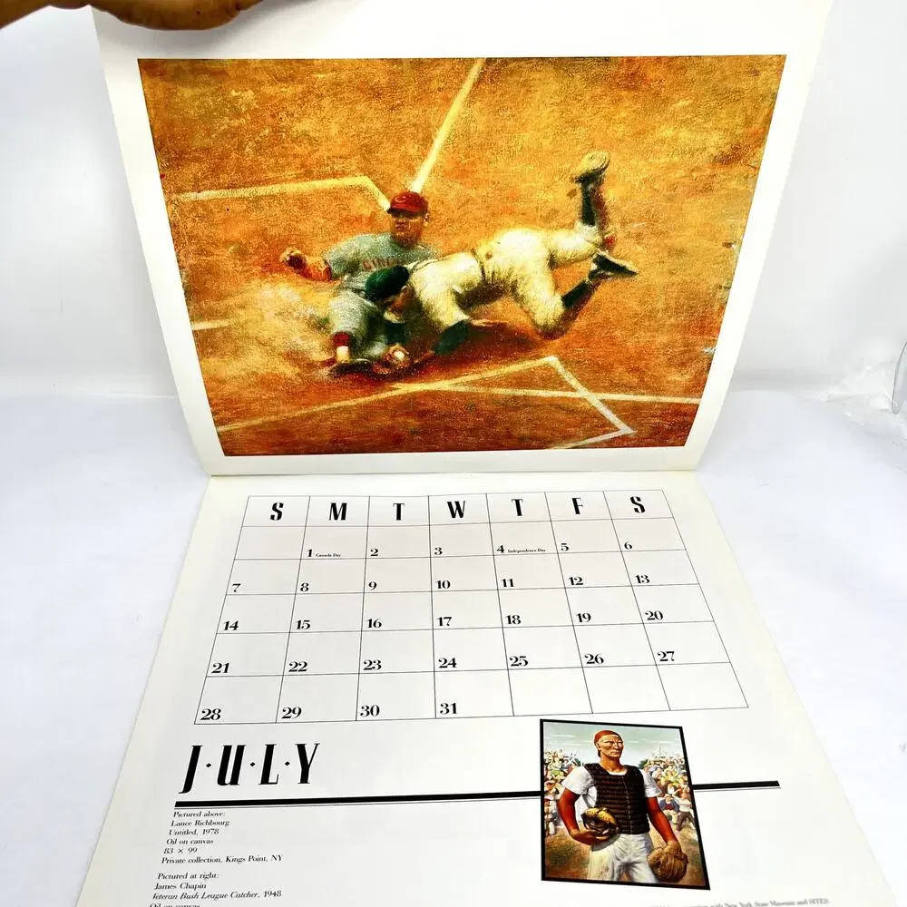 Diamonds are Forever 91 Calendar Smithsonian 89 Baseball Sports VTG Collect RARE
